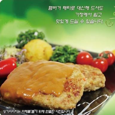 강릉심해정식품 두부스테이크 2팩 (130g*12장)과 소스700g