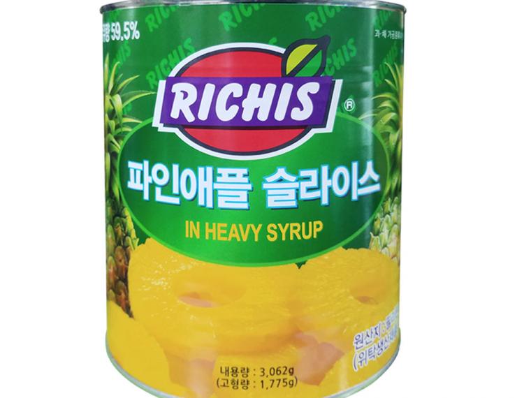 파인애플슬라이스 3kg