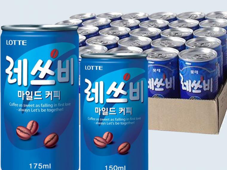 레쓰비마일드캔커피 150ml 마일드 모카라떼 175ml30개/박스