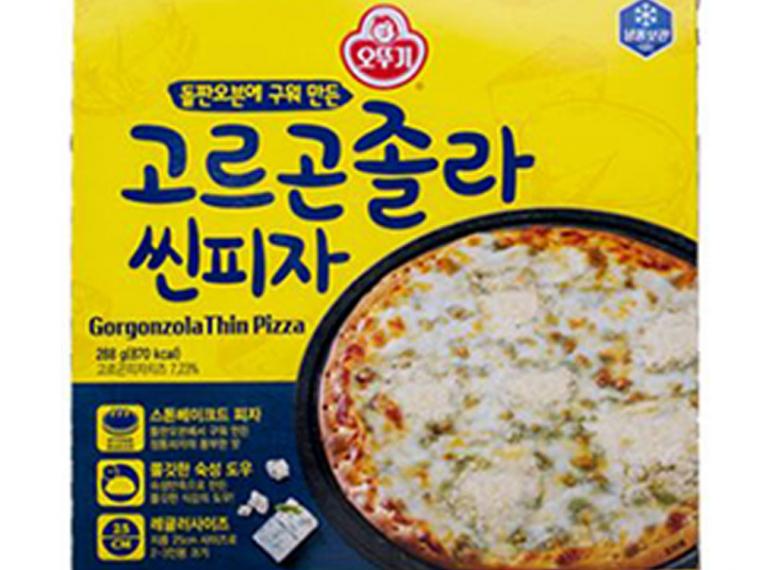 오뚜기 냉동피자 고르곤졸라 씬피자 288g 사이즈 25cm