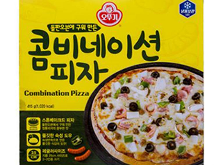 오뚜기 냉동피자 콤비네이션피자 415g 사이즈25cm