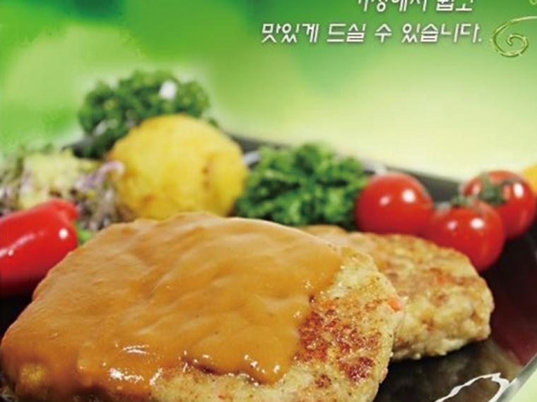 강릉심해정식품 두부스테이크 2팩 (130g*12장)과 소스700g